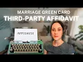 SAMPLE THIRD PARTY AFFIDAVIT Bonafide Marriage Evidence for Marriage Green Card