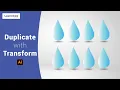 Duplicate with Transform in Adobe illustrator Duplicate with Transform
