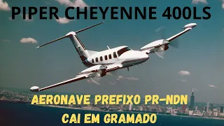 BIMOTOR CAI SOBRE GRAMADO: Condição meteorológica adversa é a causa mais provável do acidente.