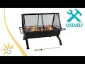 Sunnydaze 36 Inch Northland Grill Fire Pit with Protective Cover - NB-NW201