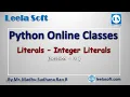 python online classes session 3 Leela Soft Madhu Sir Vijayawada