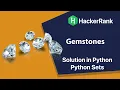 Gemstones Hackerrank