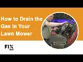 LAWN MOWER REPAIR How to Drain the Gas From Your Lawn Mower FIX com