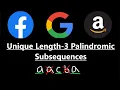 Unique Length-3 Palindromic Subsequences - Leetcode 1930