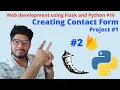 Creating Contact Form in Flask Project Web Development Using Flask and Python