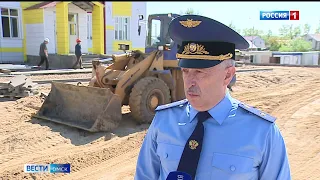 Николай Студеникин приехал с проверкой в строящийся детский сад в поселке Большие Поля