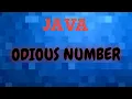 ODIOUS NUMBER IN Java java programming Indo computers Hindi
