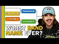 Worst Band Names Bracket