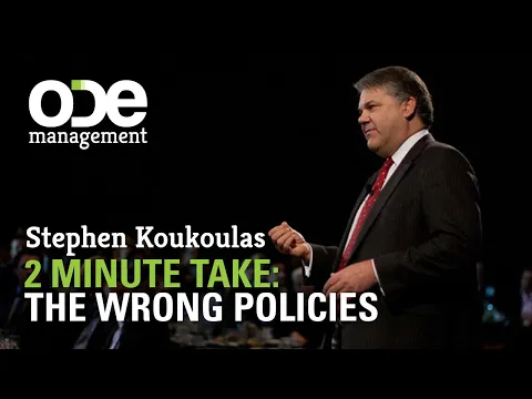 Stephen Koukoulas - Two Minute Take: The Wrong Policies