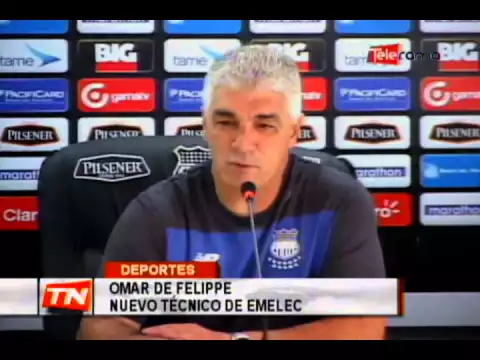 Omar de Felippe presentado como nuevo técnico de Emelec