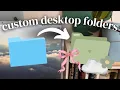 easy custom desktop folder tutorial how to change mac folder icons so aesthetic