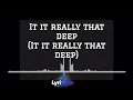 Cat Burns - Is it That Deep ( lyrics)