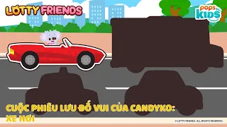 Cuộc phiêu lưu đố vui của Candyko: Xe hơi | LOTTY FRIENDS | Xe cộ cho bé