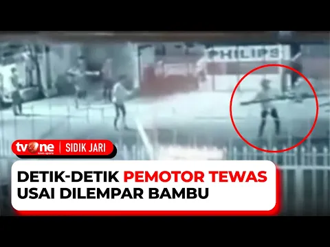 Pengendara Motor Tewas Setelah Dilempar Bambu