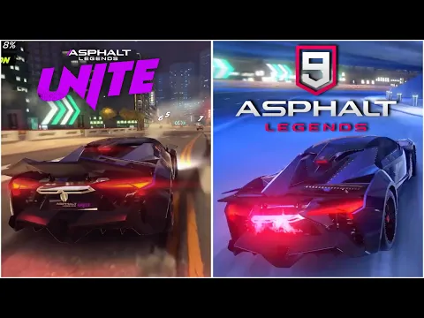 Download MP3 Asphalt Unite vs Asphalt 9 Legends - Gameplay Comparison