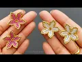 Floral Fantasy Seed Bead Flower Earrings Tutorial Useful Easy
