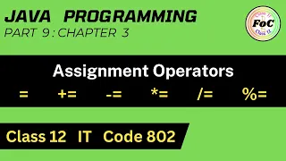 Java Class 12 Assignment Operators Unit 3 Information Technology IT Code 802