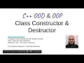 05 C OOD and OOP - Class Constructor Destructor