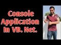Console Application in VB Net