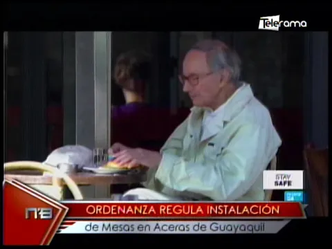 Ordenanza regula instalación de mesas en aceras de Guayaquil
