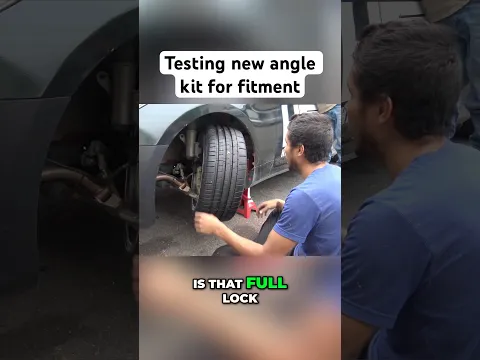 Testing new angle kit for rubbing