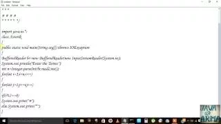 Nested loops Java Patterns 5 by taking input from user