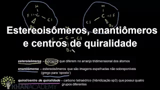 Estereoisômeros, enantiômeros e centros de quiralidade | Química orgânica | Khan Academy