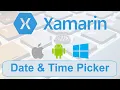 Date Time Picker in Xamarin Forms Change Date Time Picker Theme Color Tamil Tutorial