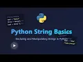 Python String Basics Declaration Manipulation Methods for Beginners