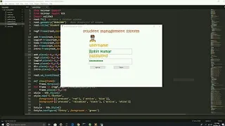 Student Management System using python Tkinter source code