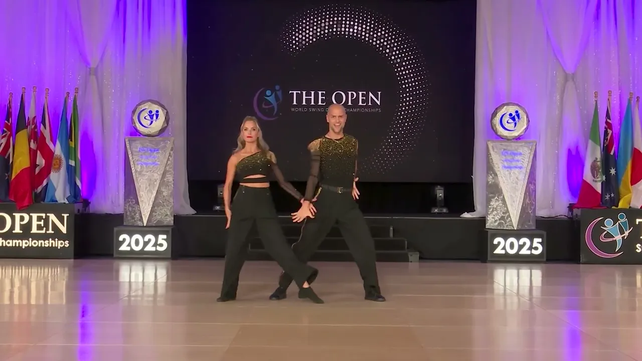 Sebastian Schwind and Sarah Latton - 2nd Place Sophisticated - The Open 2025