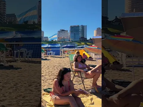 🇦🇷 Mar Del Plata Beach a Happy Day in Argentina