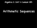 Lesson 4-5 Arithmetic Sequences
