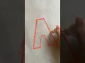 Rangoli A Alphabet design innovative
