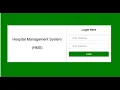 HOSPITAL IN PHP CSS JAVASCRIPT AND MYSQL FREE DOWNLOAD