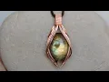 Oval Cabochon Wire Wrapped Pendant Tutorial