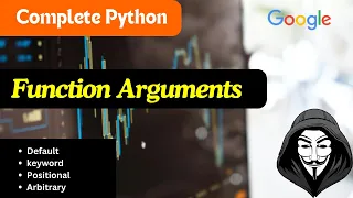 Lec-34 Function Arguments in Python Default Keywords Positional Arbitrary Arguments