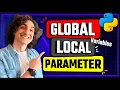 Python Parameters vs Global vs Local Variables Visual Explanation Course 41