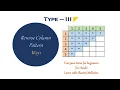 Logic - 1 Reversed Column Value Triangle Pattern