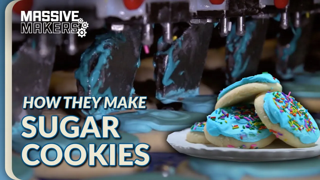 How Frosted Sugar Cookies Are Made! | Food Factory