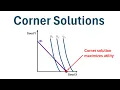 Microeconomics Understanding Corner Solutions