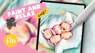 Drawing live with Flo! - Painting a still life with garlic