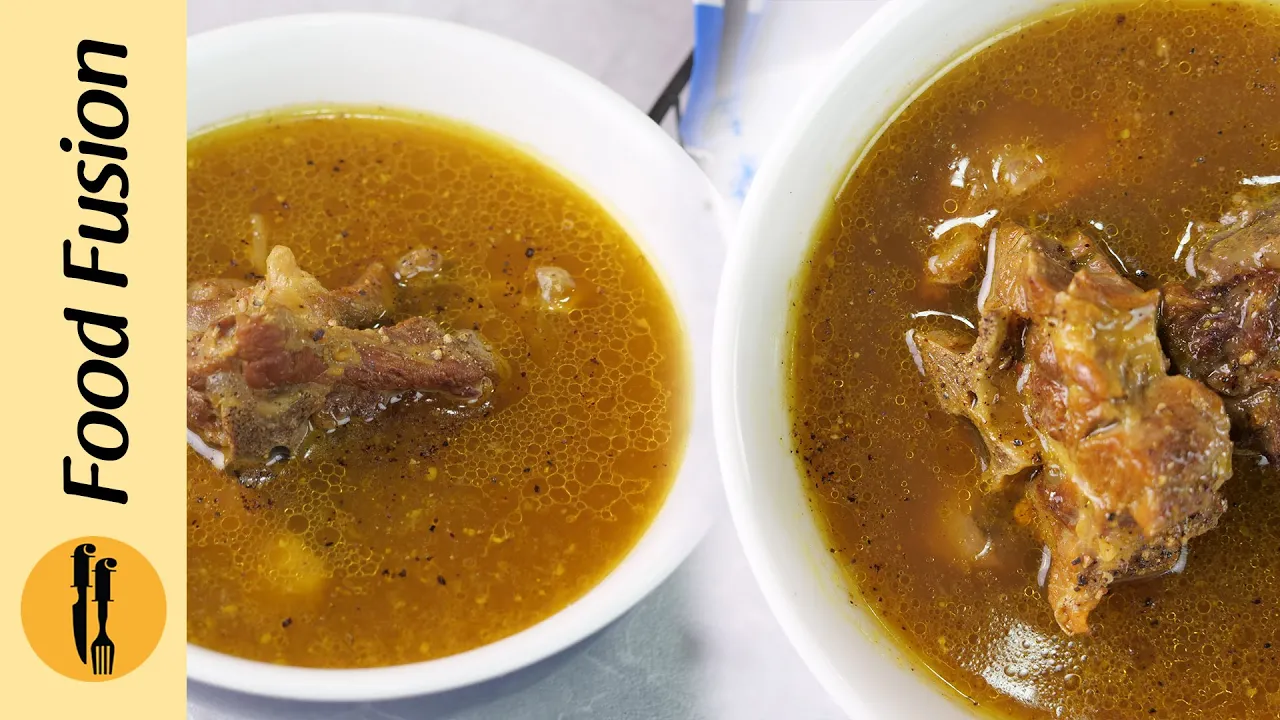 Mutton Yakhni Soup Recipe by Food Fusion