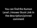 Kumon Level J Answer Book link in desc NOT CLICKBAIT