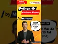 Python Online Training by Mr Younus