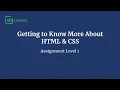 Build a Web Page with HTML Elements Assignment Level 1