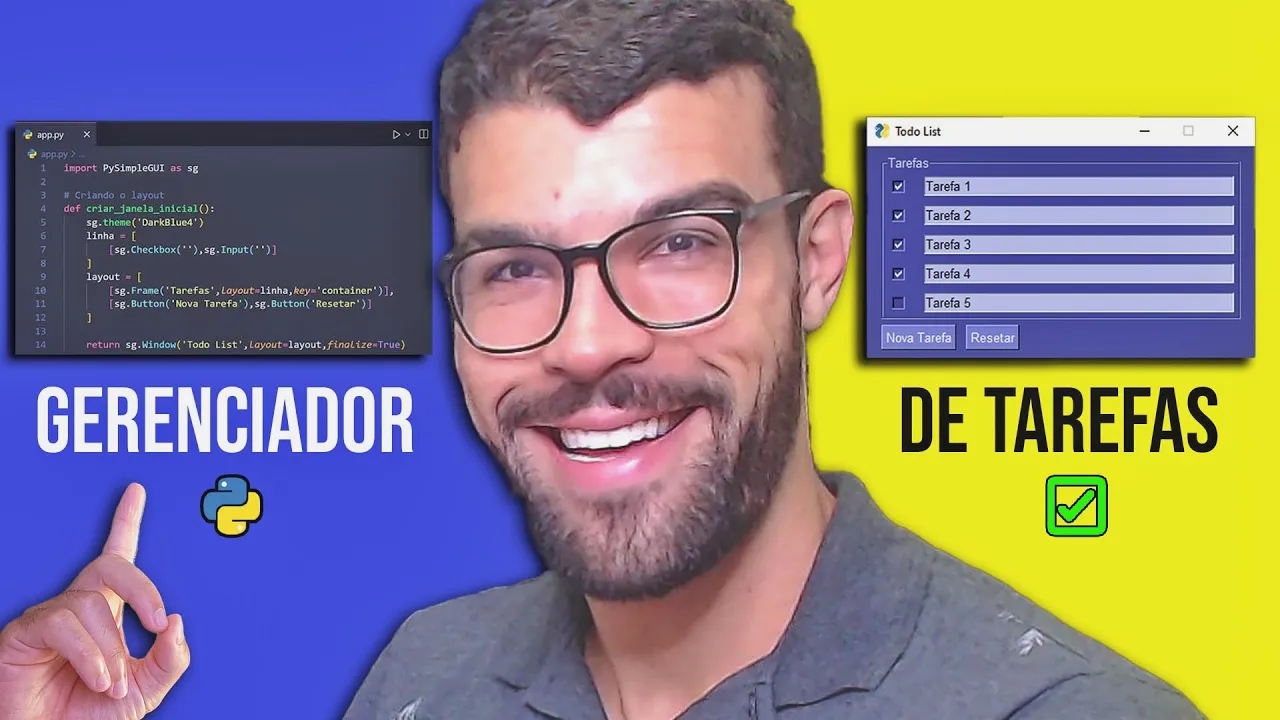 PySimpleGUI - Como Criar um Gerenciador de Tarefas