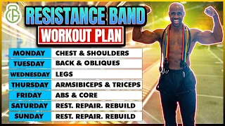 Download FULL WEEK WORKOUT PLAN AT HOME WITH RESISTANCE BAND | FITBEAST MP3