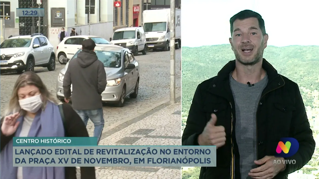 Lançado edital de revitalização no Entorno da Praça 15 de Novembro, em Florianópolis