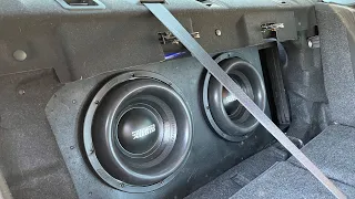 2 12 SUBWOOFERS TEAR UP THIS MALIBU